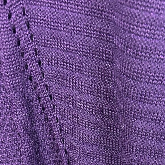 Torrid Purple V Neck Glitter Sweater size 2 - Picture 6 of 8